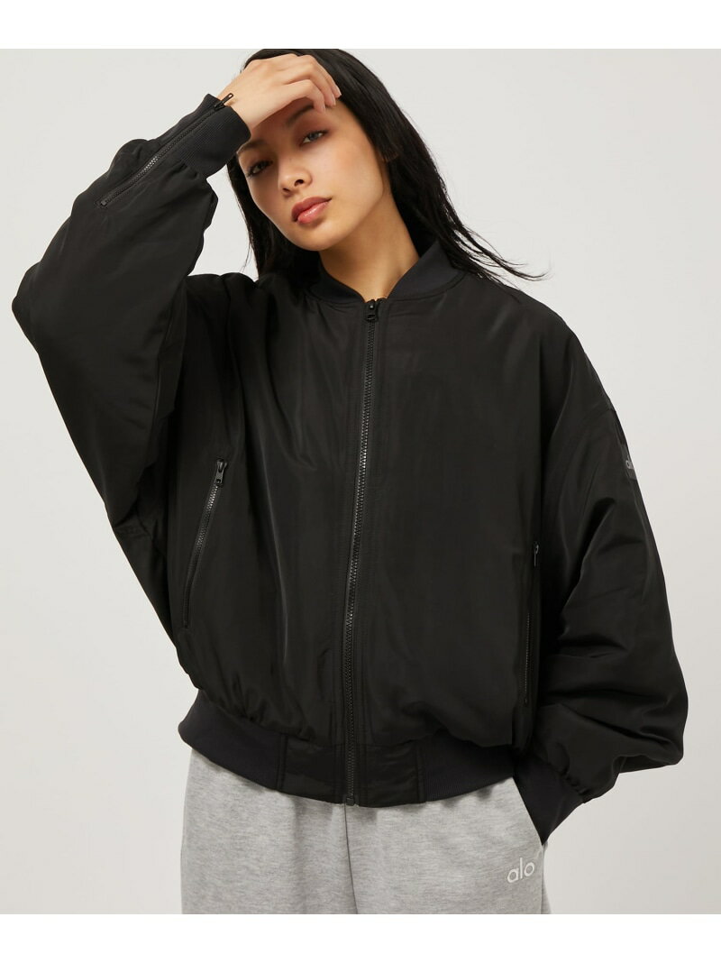 yalozFaux Fur Urbanite Bomber Jacket NERGY i[W[ WPbgEAE^[ MA-1 ubN uEyz[Rakuten Fashion]