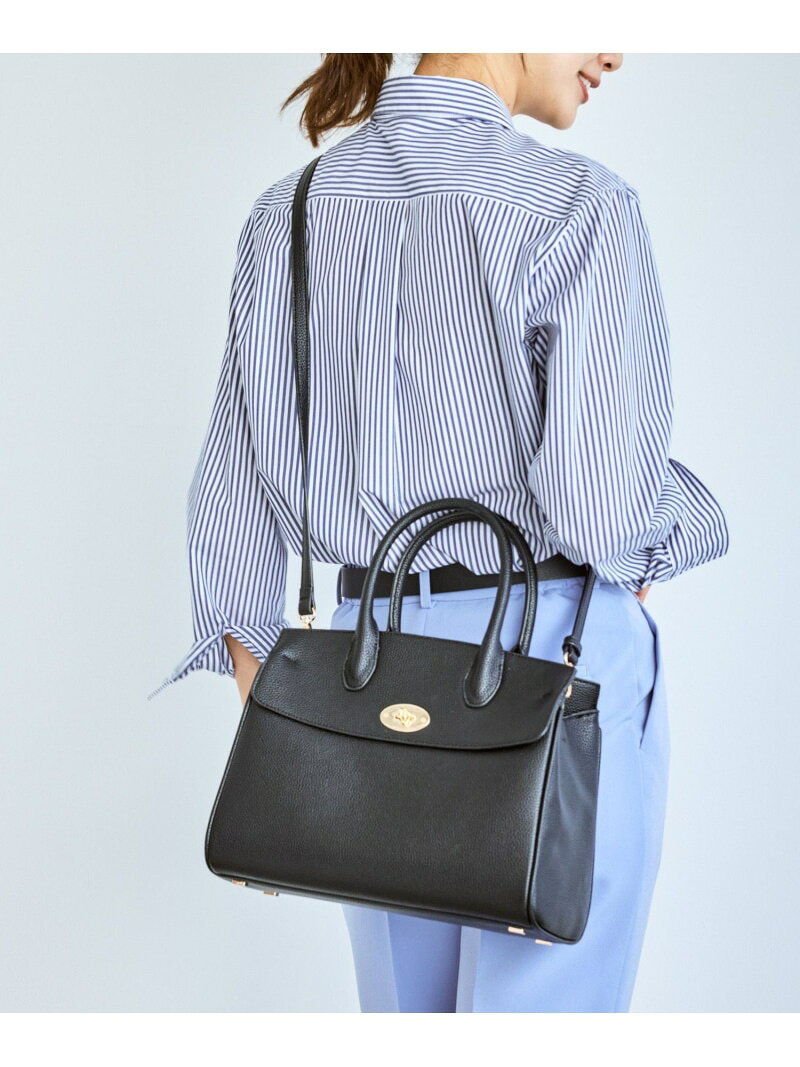 【SALE／50%OFF】フラップデザイン2WAYハンドルミドルバッグ ROPE' PICNIC PASSAGE ロペピクニック バッグ トートバッグ ブラウン ブラック【RBA_E】[Rakuten Fashion] jadorejunonline-10074042 J’aDoRe JUN ONLINE サンプル画像3