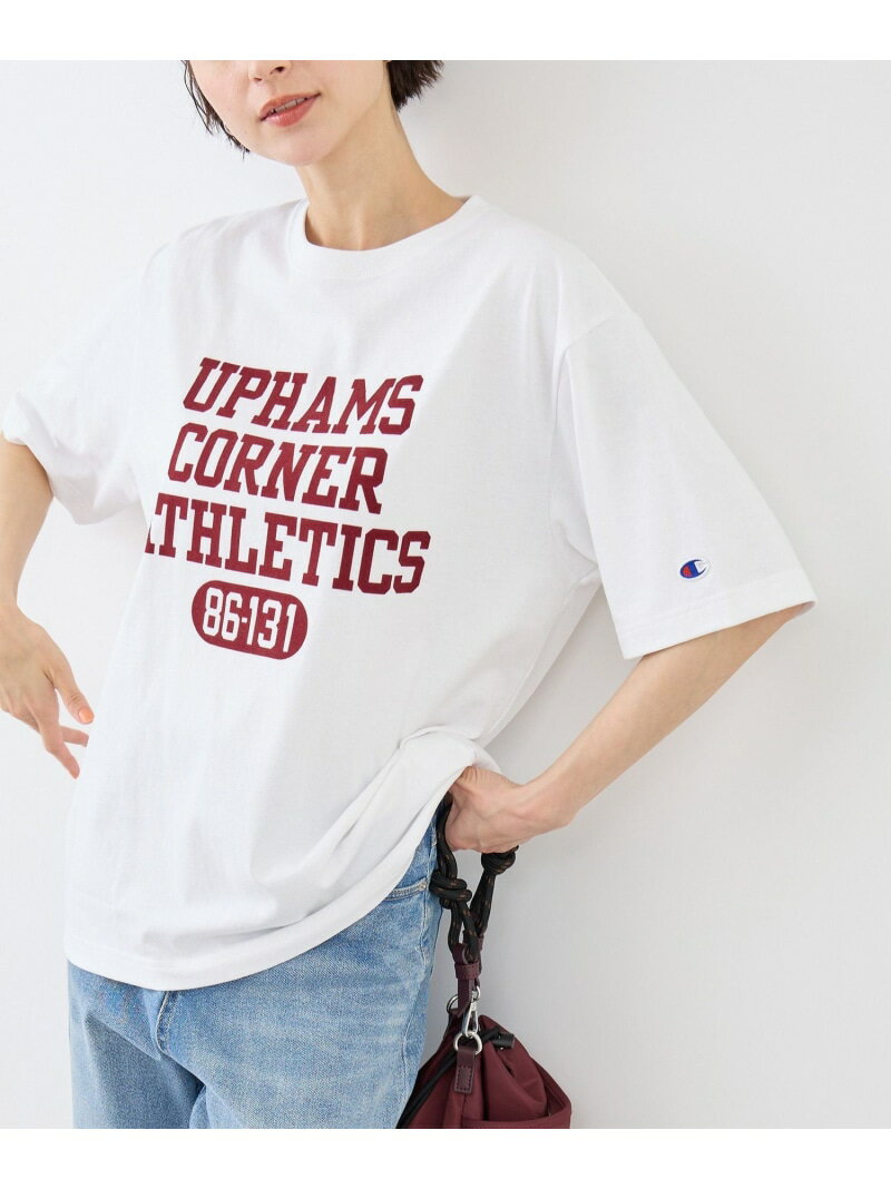 【SALE／30%OFF】【Champion/チャンピオン別注】アソートロゴプリントオーバーサイズTシャツ/リンクコーデ ROPE' PICNIC ロペピクニック トップス カットソー・Tシャツ ブラック ホワイト【RBA_E】[Rakuten Fashion] jadorejunonline-10075895 J’aDoRe JUN ONLINE パッケージ画像