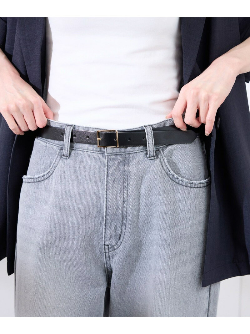 【SALE／50%OFF】22mmスリムスクエアバックルベルト ROPE' PICNIC PASSAGE ロペピクニック ファッション雑貨 ベルト ブラック ワインレッド ブラウン【RBA_E】[Rakuten Fashion] jadorejunonline-10065536 J’aDoRe JUN ONLINE サンプル画像2