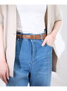 【SALE/20%OFF】22mmスリムスクエアバックルベルト ROPE' PICNIC PASSAGE ロペピクニック ファッション雑貨 ベルト ブラック ブ...