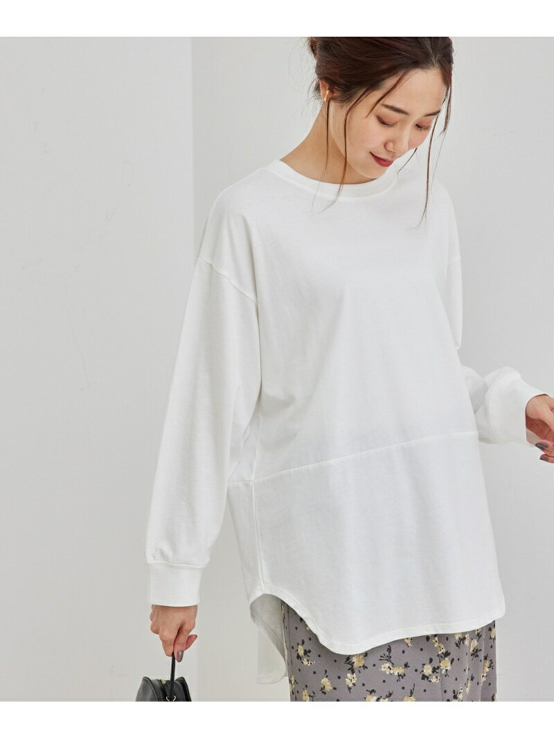【SALE／20%OFF】【ORGABITS】フロント切替ロングTシャツ ROPE' PICNIC ロペピクニック カットソー カットソーその他 ホワイト【RBA_E】[Rakuten Fashion]