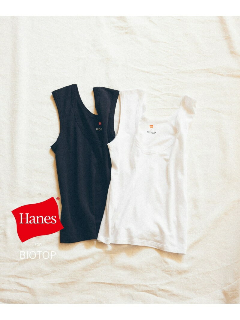 Rakuten - WOMEN【Hanes for BIOTOP】TRIBLEND SLEEVELESS SHIRTS 2P BIOTOP アダムエロペ トップス ノースリーブ・タンクトップ【送料無料】[Rakuten Fashion]