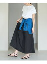 【SALE/50%OFF】カットドッキングワンピース ROPE' PICNIC ロペピクニック ワンピース・ドレス ワンピース ブラック ベージュ【RBA_E】...