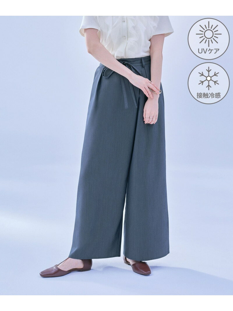 リヨセルシャンブレーラップ風パンツ/UVケア・接触冷感 ROPE' PICNIC ロペピクニック パンツ その他のパンツ ブルー ネイビー【送料無料】[Rakuten Fashion] jadorejunonline-10076706 J’aDoRe JUN ONLINE パッケージ画像