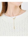 【SALE/20%OFF】デザインボールチェーンY字ショートネックレス ROPE' PICNIC PASSAGE ロペピクニック アクセサリー・腕時計 ネックレ...