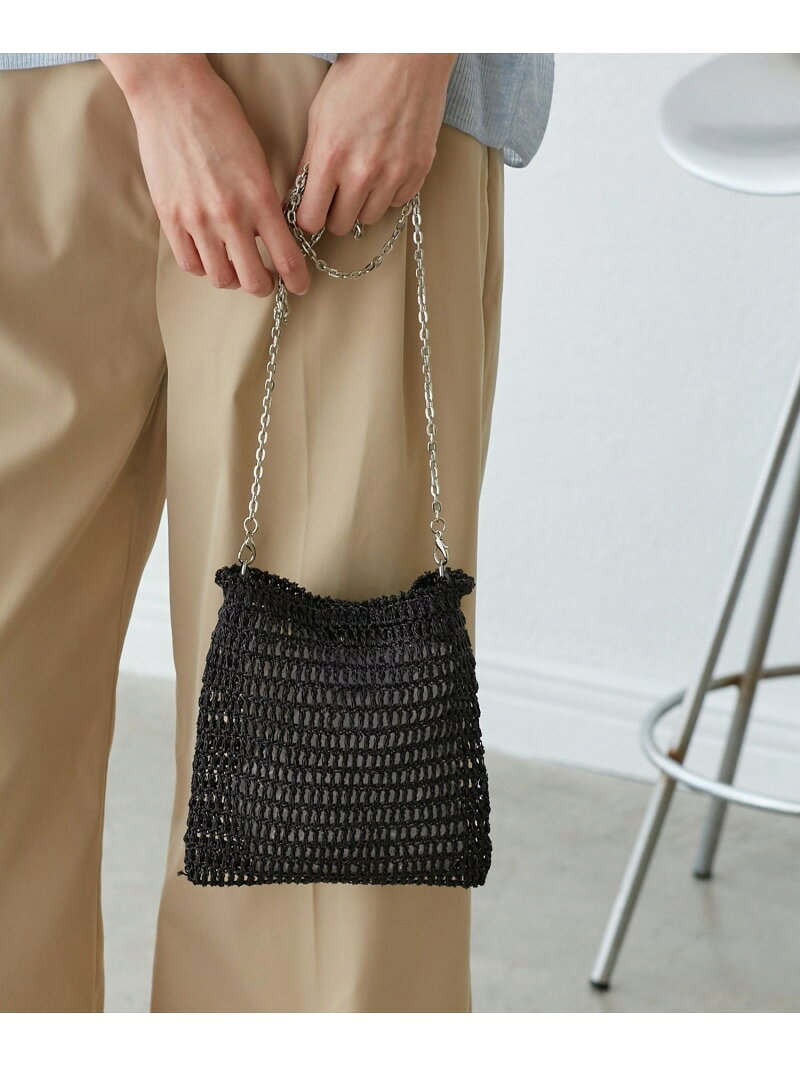 【SALE／70%OFF】メタリックヤーンミニチェーンショルダーバッグ ROPE' PICNIC PASSAGE ロペピクニック バッグ ショルダーバッグ ブラック【RBA_E】[Rakuten Fashion] jadorejunonline-10065465 J’aDoRe JUN ONLINE サンプル画像3