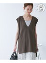 【SALE/30%OFF】【洗濯機OK】深Vニットプルオーバー ROPE' PICNIC ロペピクニック トップス ベスト・ジレ グレー【RBA_E】[Raku...