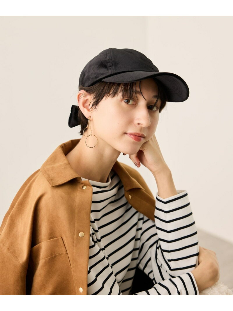 【SALE／20%OFF】ベロアリボンキャップ ROPE' PICNIC PASSAGE ロペピクニック 帽子 キャップ ブラック ベージュ【RBA_E】[Rakuten Fashion] jadorejunonline-10072319 J’aDoRe JUN ONLINE サンプル画像3