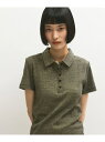 【Miller for ADAM ET ROPE'】別注 Polo Tee ADAM ET ROPE' FEMME アダムエロペ トップス ポロシャツ グリーン...