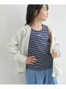 【SALE/50%OFF】【KIDS】ミニロゴ刺繍入りボーダータンクトップ/リンクコーデ ROPE' PICNIC KIDS ロペピクニック トップス ノースリ...
