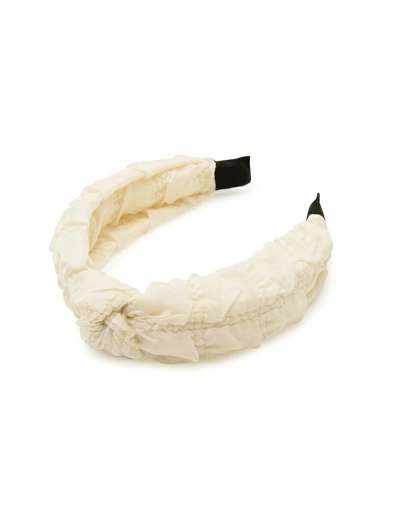 【SALE／55%OFF】ポコポコジャガードカチューシャ ROPE' PICNIC PASSAGE ロペピクニック ヘアアクセサリー カチューシャ・ヘアバンド ブラック ホワイト【RBA_E】[Rakuten Fashion] jadorejunonline-10048888 J’aDoRe JUN ONLINE サンプル画像2