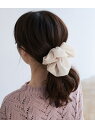 ロペピクニック シュシュ 【SALE／43%OFF】シフォンビッグシュシュ ROPE' PICNIC PASSAGE ロペピクニック ヘアアクセサリー ヘアゴム ホワイト ベージュ グリーン ピンク【RBA_E】[Rakuten Fashion]