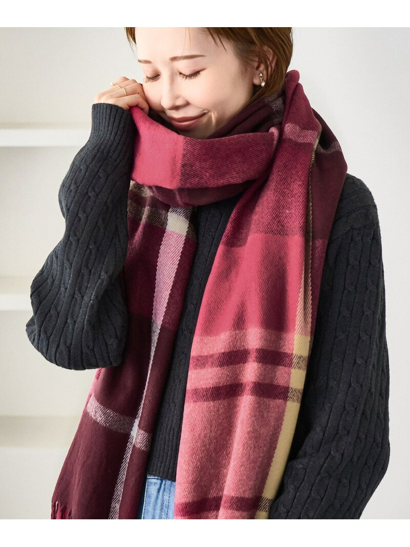 【SALE／30%OFF】チェックストール ROPE' PICNIC PASSAGE ロペピクニック ファッション雑貨 マフラー・ストール・ネックウォーマー レッド ベージュ ブルー【RBA_E】[Rakuten Fashion] jadorejunonline-10070988 J’aDoRe JUN ONLINE サンプル画像3