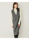 【SALE/50%OFF】Vネックジャンパースカート JAYRO ジャイロ ワンピース・ドレス ジャンパースカート ブラック グレー【RBA_E】[Rakute...