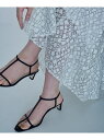 【SALE/30%OFF】ナロークロスストラップヒールサンダル ROPE' ロペ シューズ・靴 サンダル ブラック ホワイト【RBA_E】【送料無料】[Raku...