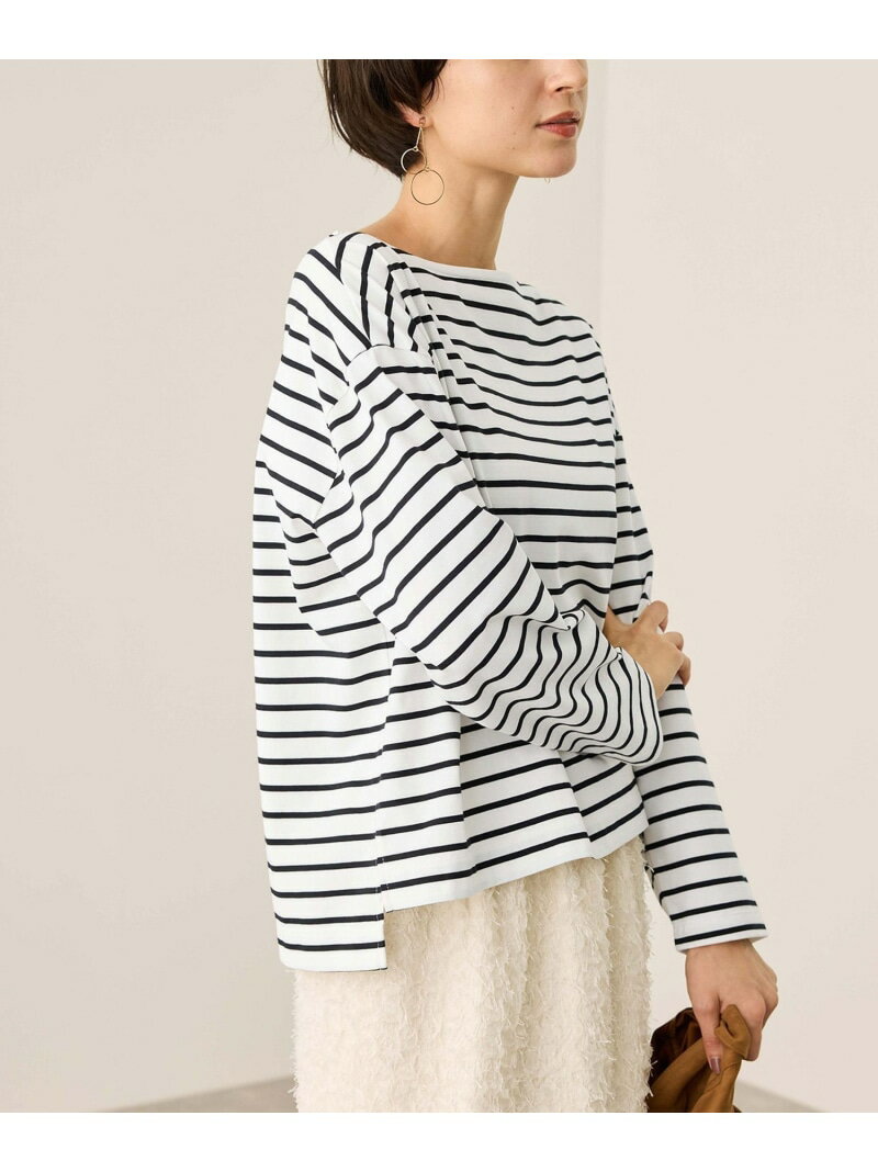 【SALE／50%OFF】ボックスシルエットボーダーカットソー ROPE' PICNIC ロペピクニック トップス カットソー・Tシャツ ブラウン ネイビー ブラック【RBA_E】[Rakuten Fashion] jadorejunonline-10070705 J’aDoRe JUN ONLINE パッケージ画像
