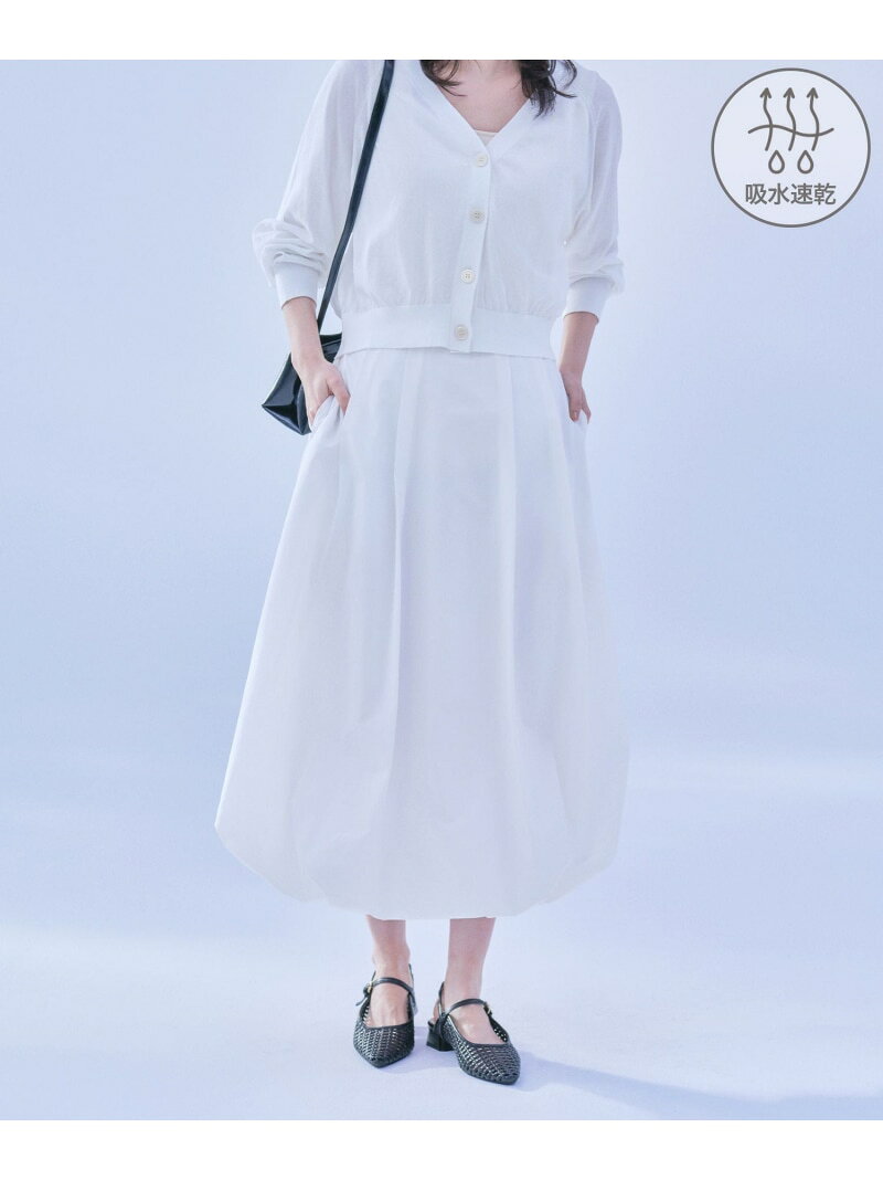 【ちゃんと+かわいい保証】バルーンスカート/吸水速乾・リンクコーデ ROPE' PICNIC ロペピクニック スカート その他のスカート ホワイト ブラック ブラウン【送料無料】[Rakuten Fashion] jadorejunonline-10076739 J’aDoRe JUN ONLINE サンプル画像2