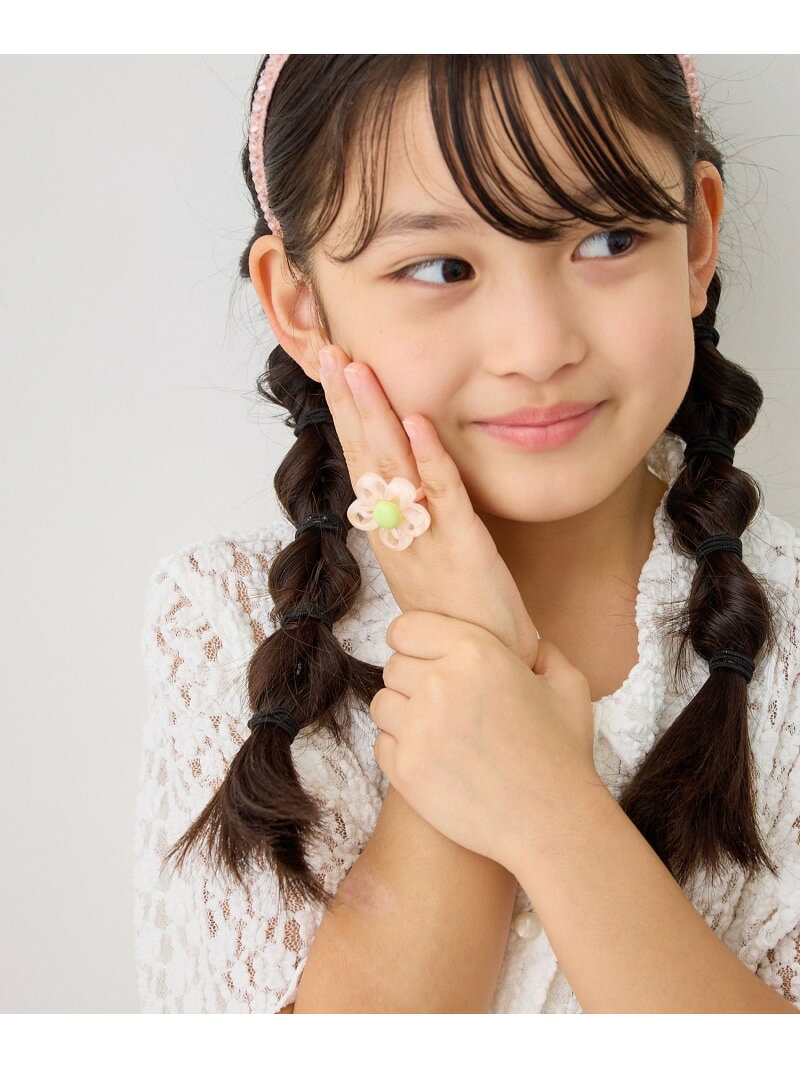 【SALE／50%OFF】【KIDS/キッズ】フラワークリアリング ROPE' PICNIC KIDS ロペピクニック アクセサリー・腕時計 リング・指輪 ピンク パープル【RBA_E】[Rakuten Fashion] jadorejunonline-10075787 J’aDoRe JUN ONLINE サンプル画像3