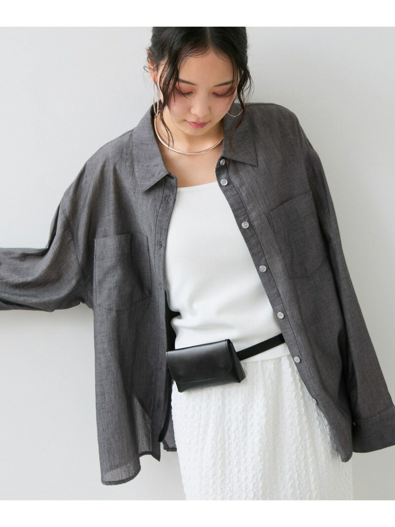 樂天商城 - シアーデニムシャツ VIS ビス トップス シャツ・ブラウス ネイビー ブラック【送料無料】[Rakuten Fashion]