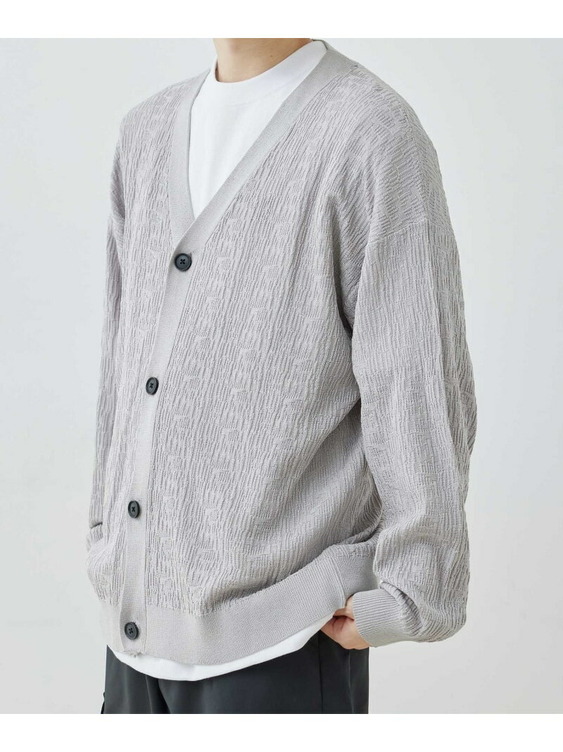 【SALE／70%OFF】j.n.r.d / マダラジャガードニットカーディガン JUNRED ジュンレッド トップス カーディガン オレンジ グリーン グレー【RBA_E】[Rakuten Fashion]