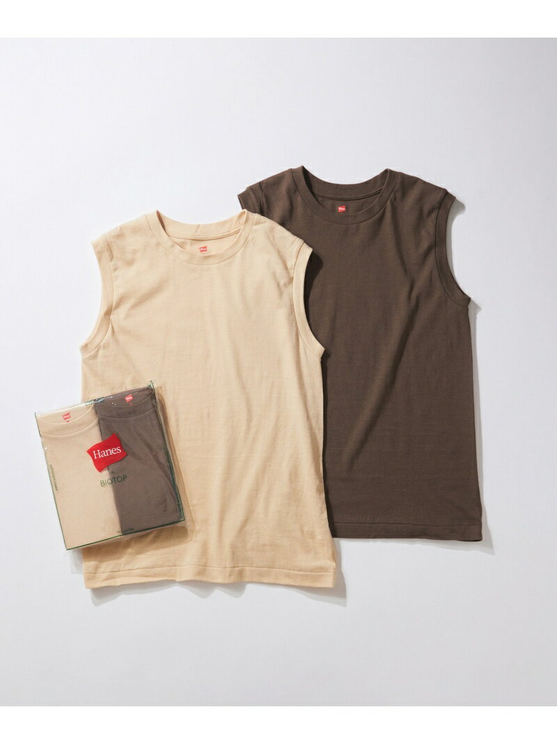 yHanes for BIOTOPzSleeveless T-Shirts/color BIOTOP A_Gy gbvX Jbg\[ETVc uE sNyz[Rakuten Fashion]