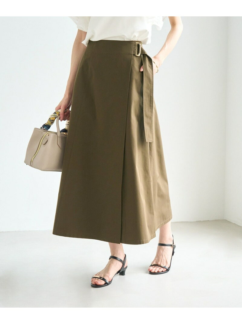 ラップ風スカート ROPE' PICNIC ロペピクニック スカート その他のスカート ネイビー ホワイト カーキグリーン[Rakuten Fashion] jadorejunonline-10076721 J’aDoRe JUN ONLINE サンプル画像2