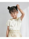 【SALE/50%OFF】【KIDS】小花柄襟プルオーバー/セットアップ対応 ROPE' PICNIC KIDS ロペピクニック トップス カットソー・Tシャツ...