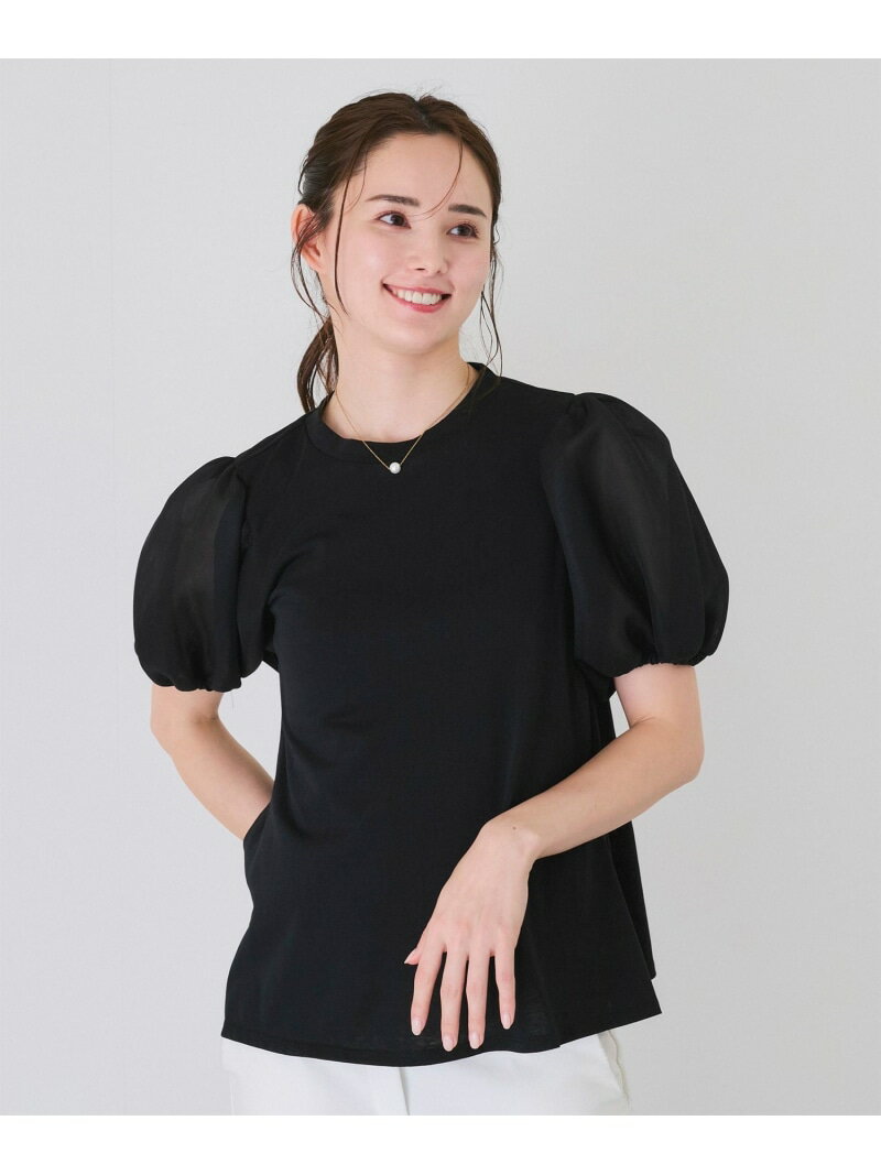 Rakuten - 【SALE／20%OFF】シアー袖ブラウス JAYRO ジャイロ トップス カットソー・Tシャツ ブラック ブルー ホワイト【RBA_E】[Rakuten Fashion]