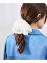 【SALE/20%OFF】ビッグフリルレースシュシュ ROPE' PICNIC PASSAGE ロペピクニック ヘアアクセサリー ヘアゴム ブラック【RBA_E...