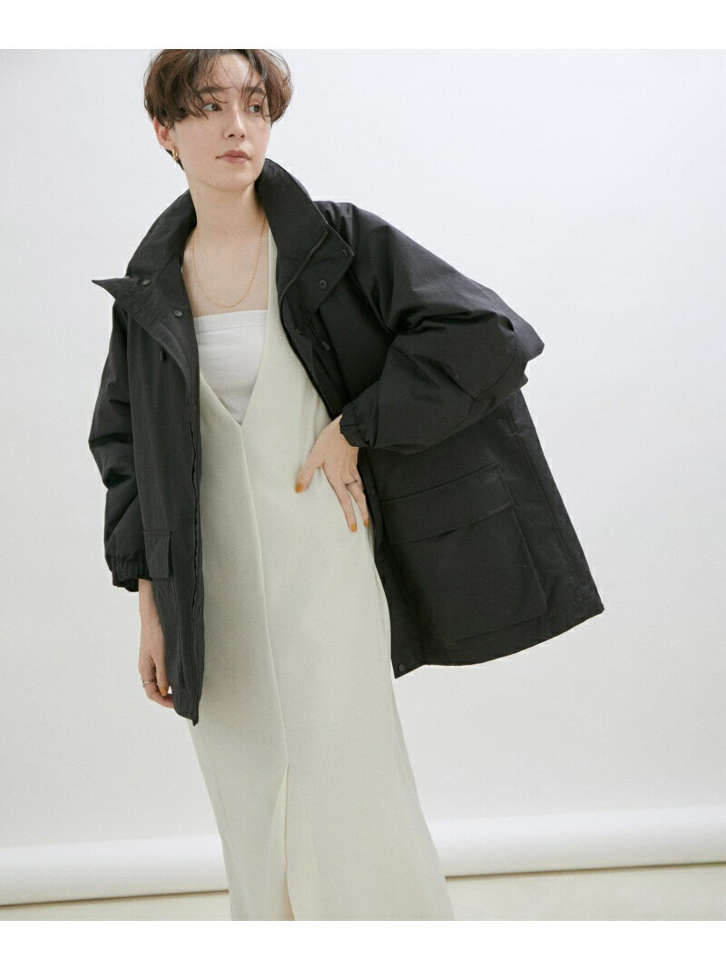 【SALE／50%OFF】[撥水・防水・防風加工][フード収納・ライナー取り外し可能]中綿ライナー付きブルゾン SALON adam et rope' サロン アダム エ ロペ ジャケット・アウター ブルゾン・ジャンパー ブラック ホワイト カーキグリーン【RBA_E】【送料無料】[Rakuten Fashion]