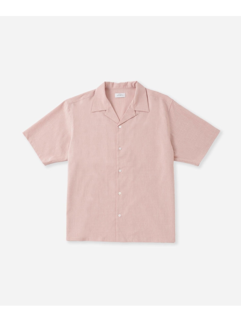 Canty Open Collar SS Slab Shirt Saturdays NYC サタデーズ　ニューヨークシティ トップス シャツ・ブラウス ホワイト ブラック ピンク ブルー