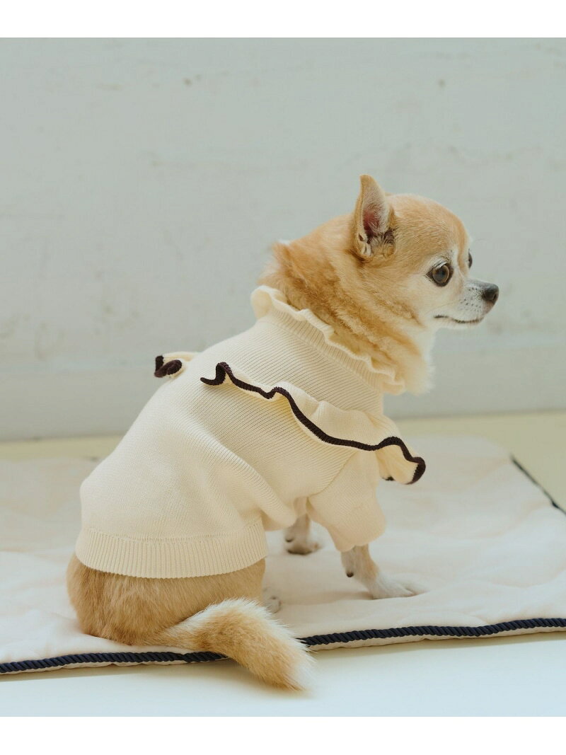 【DOG】マシュマロフリルニット/リンクコーデ ROPE' PICNIC PASSAGE ロペピクニック ペット用品 ペットウェア・ペット服 ブラック[Rakuten Fashion] jadorejunonline-10071049 J’aDoRe JUN ONLINE サンプル画像3