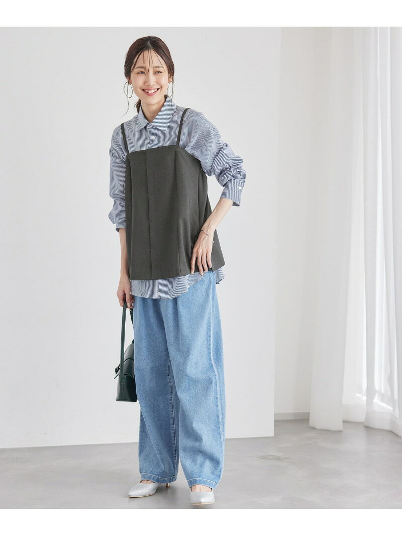 【SALE／50%OFF】キャミソールビスチェ/セットアップ対応 ROPE' PICNIC ロペピクニック トップス ベスト・ジレ グレー ベージュ【RBA_E】[Rakuten Fashion] jadorejunonline-10060260 J’aDoRe JUN ONLINE サンプル画像3