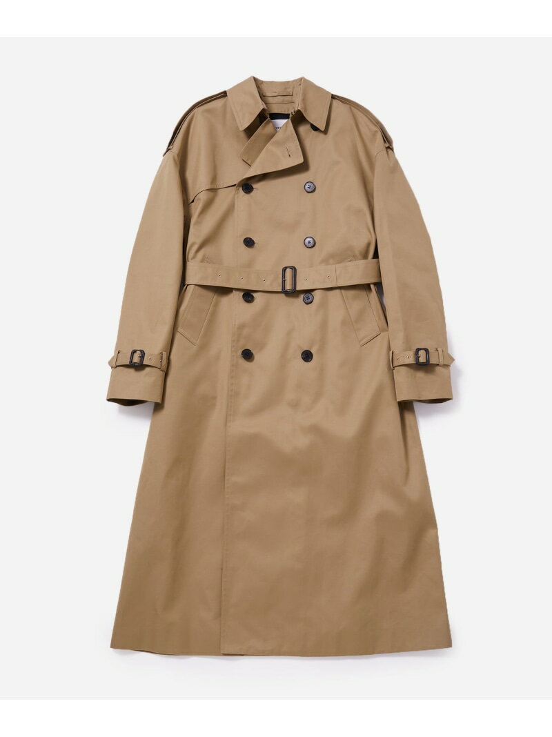 WOMEN【HYKE】 TRENCH COAT/BIG FIT BIOTOP アダムエロペ ジャケット・アウター トレンチコート ベージュ【送料無料】[Rakuten Fashion]のサムネイル