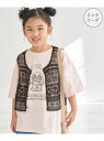 【SALE/20%OFF】【KIDS/キッズ】フロントボタンレースジレベスト/リンクコーデ ROPE' PICNIC KIDS ロペピクニック トップス ベスト...