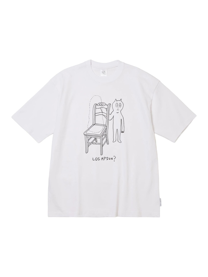 Somewhere in Tokyo/サムウェア・イン・トウキョウ Los Apson? Tee Designed by Shintaro Sakamoto bonjour records ボンジュールレコード トップス カットソー・Tシャツ ホワイト