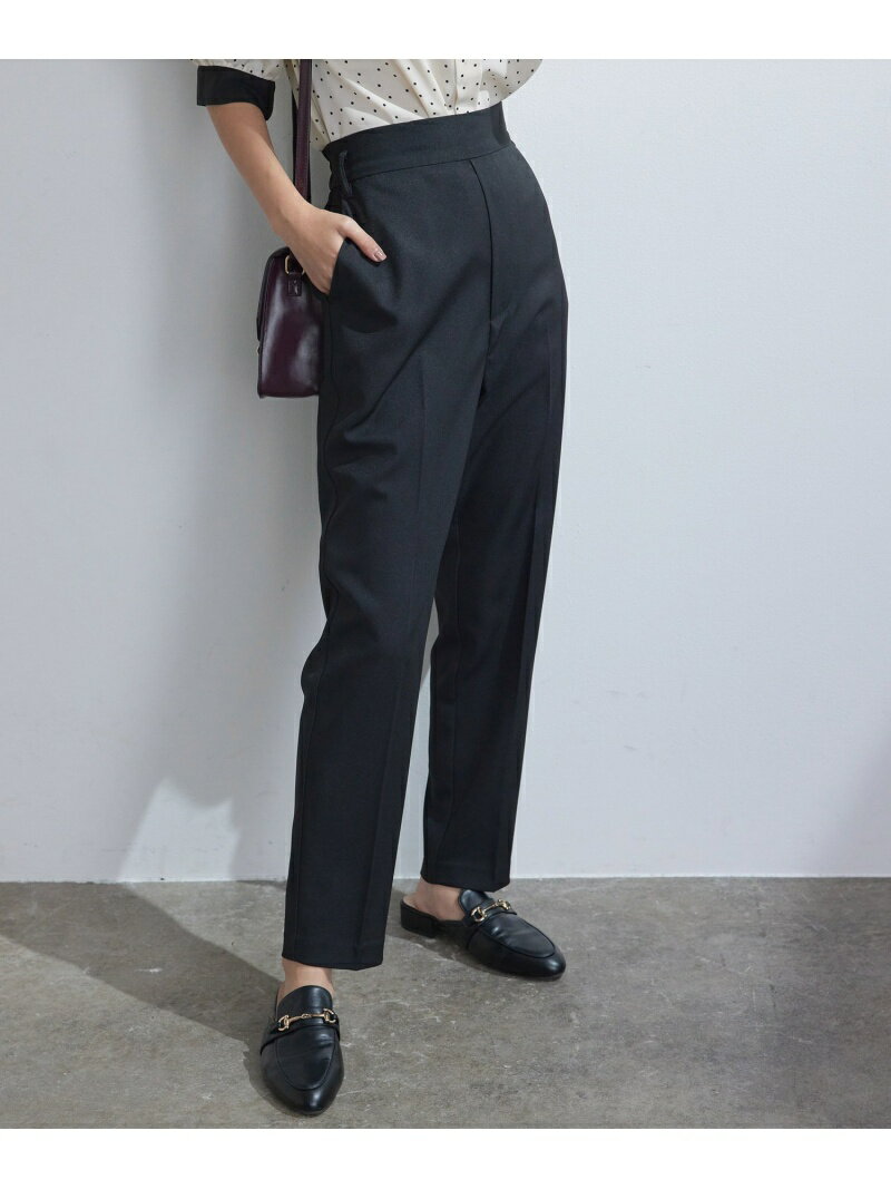 【SALE／70%OFF】【WEB限定】すっきりハイウエストカラーテーパードパンツ【洗濯機可】 vis-a-vis ビス パンツ スラックス・ドレスパンツ グリーン ブラック ピンク ブラウン ホワイト【RBA_E】[Rakuten Fashion]のサムネイル