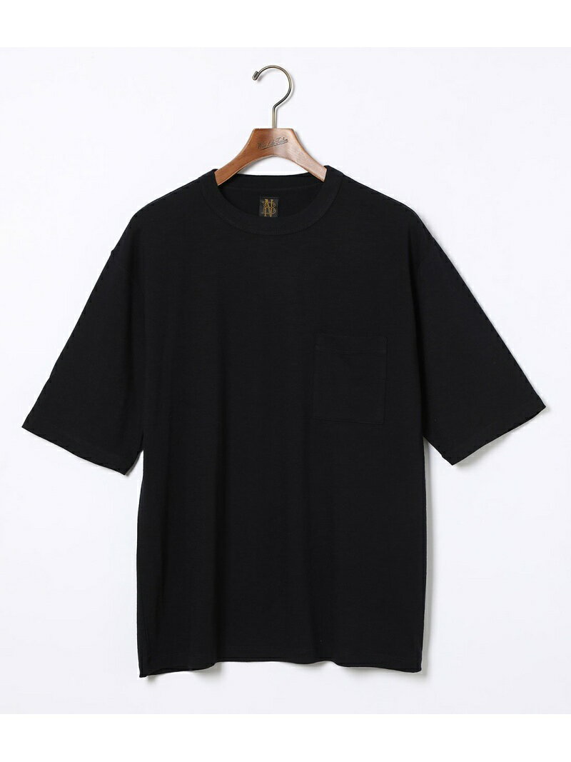 【SALE／50%OFF】【BATONER】 WASHABLE WOOL POCKET T-SHIRT ADAM ET ROPE' HOMME アダムエロペ トップス その他のトップス ピンク ネイビー【RBA_E】【送料無料】[Rakuten Fashion]