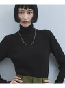 【WEB限定】・【サステナブル】エコベロRIBタートル ADAM ET ROPE' FEMME アダムエロペ トップス ニット パープル ブラック グレー レッ...