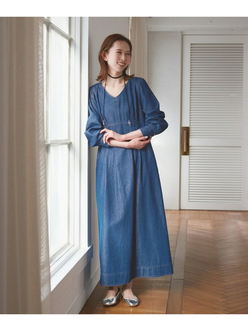【SALE／50%OFF】デニムワンピース ROPE' PICNIC ロペピクニック ワンピース・ドレス ワンピース ブラック ネイビー【RBA_E】【送料無料】[Rakuten Fashion] jadorejunonline-10064554 J’aDoRe JUN ONLINE サンプル画像3