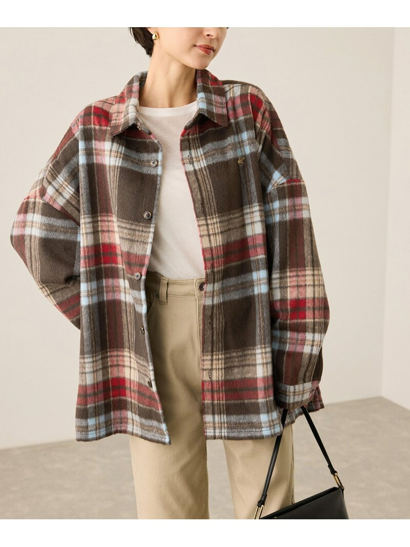 【SALE／50%OFF】【BEVERLY HILLS POLO CLUB・WEB限定】シャギーチェックシャツ ROPE' PICNIC ロペピクニック トップス シャツ・ブラウス オレンジ ブラウン グリーン【RBA_E】[Rakuten Fashion] jadorejunonline-10072429 J’aDoRe JUN ONLINE サンプル画像2