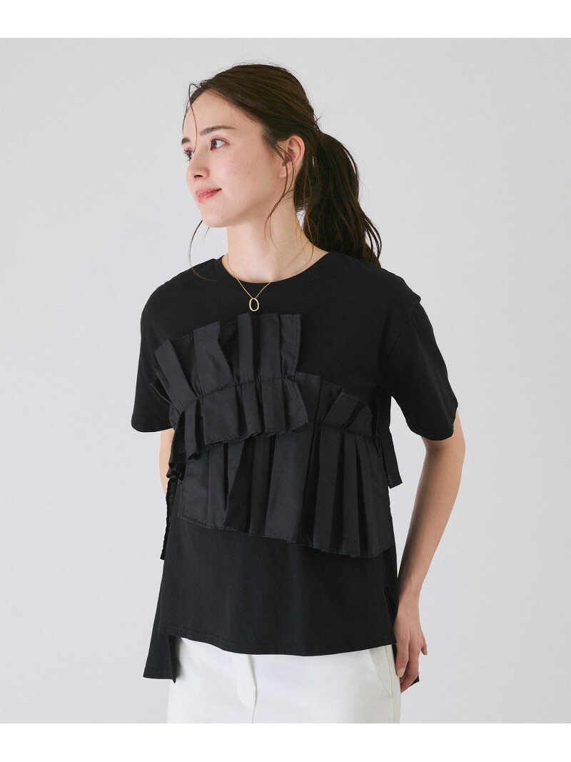Rakuten - 【SALE／30%OFF】デコフリルTシャツ JAYRO ジャイロ トップス カットソー・Tシャツ ブラック ホワイト【RBA_E】[Rakuten Fashion]