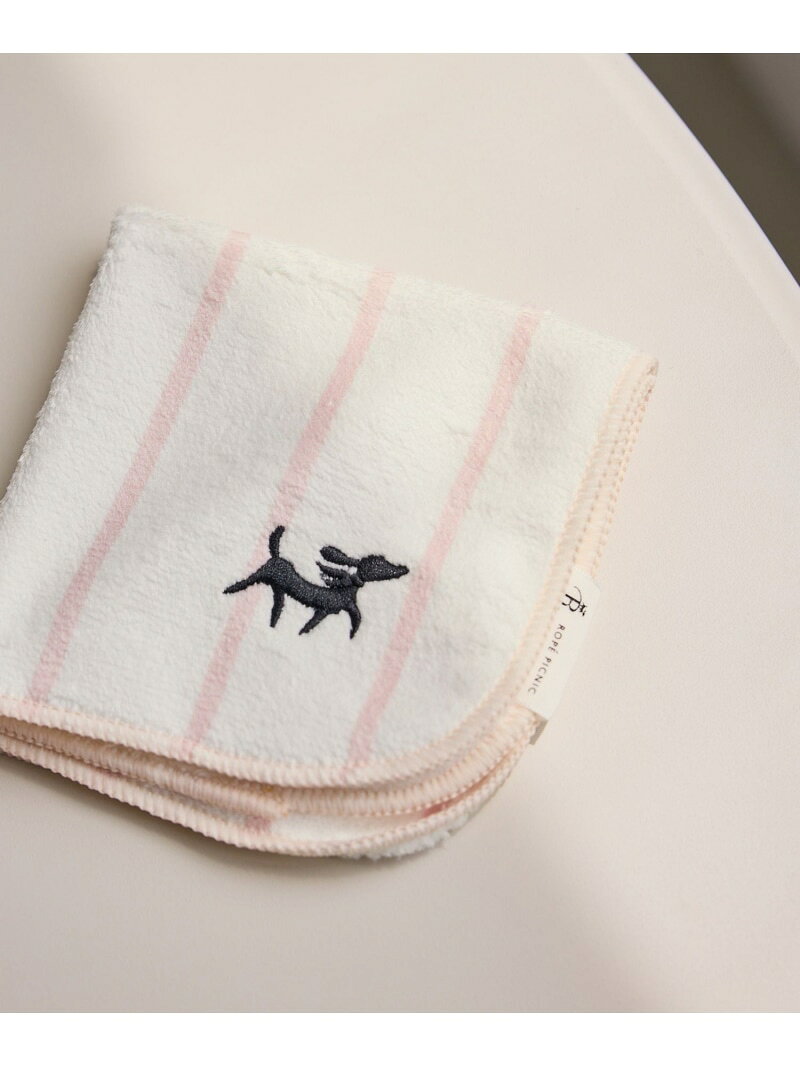 PICNIC DOGシリーズ ワンポイント刺繍ストライプタオルハンカチ/ボックス入り ROPE' PICNIC PASSAGE ロペピクニック ファッション雑貨 ハンカチ・ハンドタオル イエロー ピンク ブルー[Rakuten Fashion] jadorejunonline-10076972 J’aDoRe JUN ONLINE サンプル画像2