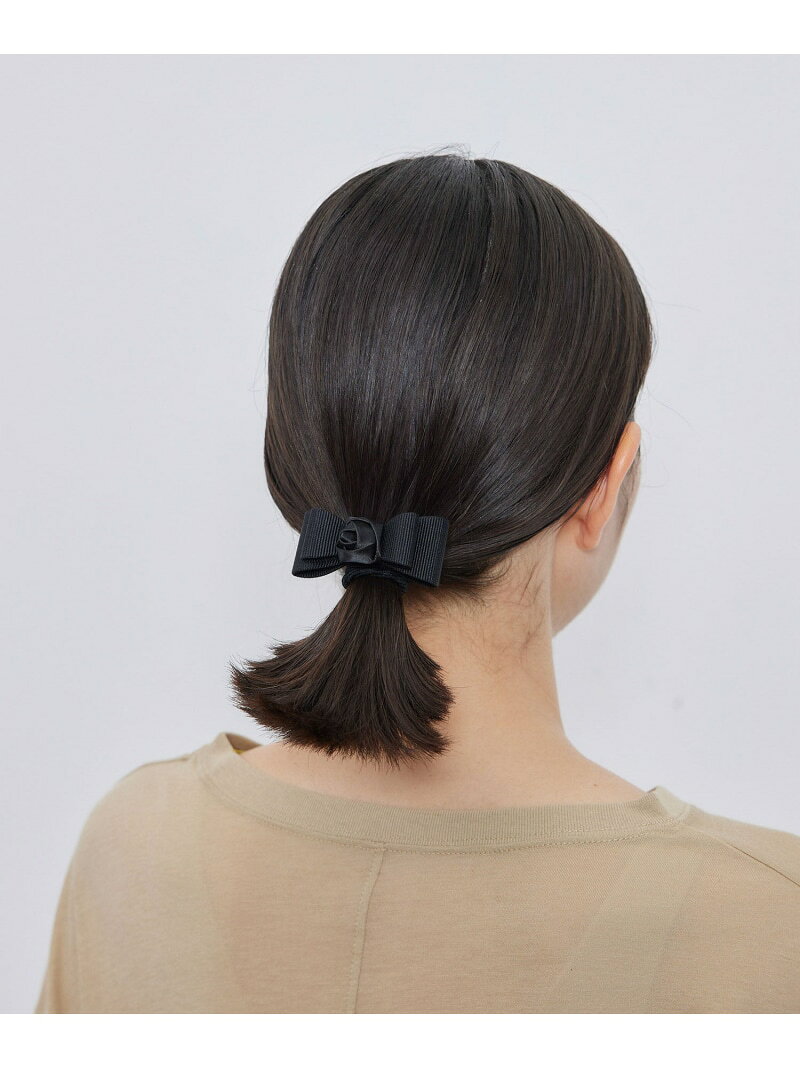 【SALE／50%OFF】ローズリボンヘアポニー ROPE' PICNIC PASSAGE ロペピクニック ヘアアクセサリー ヘアゴム ベージュ ブラック【RBA_E】[Rakuten Fashion] jadorejunonline-10061256 J’aDoRe JUN ONLINE サンプル画像3
