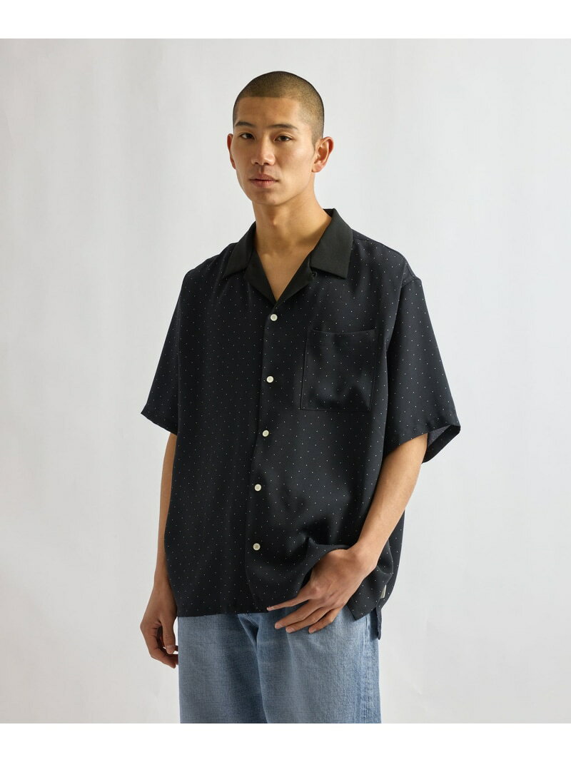 Hester Dot Print Open Collar SS Shirt Saturdays NYC サタデーズ　ニューヨークシティ トップス シャツ・ブラウス ネイビー【送料無料】[Rakuten Fashion] 3