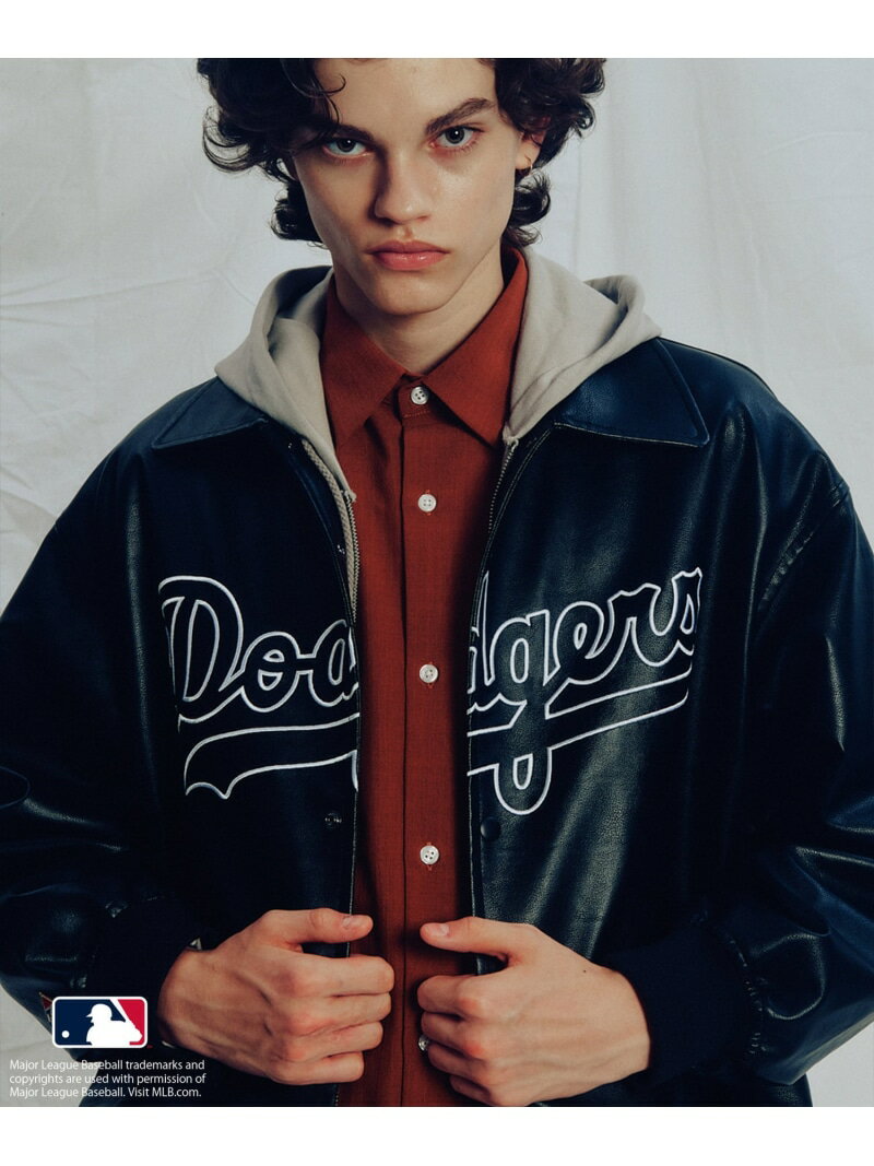 【SALE／50%OFF】【MLB COLLECTION BY JUN】エンブロイダリーシンセティックレザーブルゾン JUNRED ジュンレッド ジャケット・アウター ブルゾン・ジャンパー ブラック【RBA_E】【送料無料】[Rakuten Fashion]