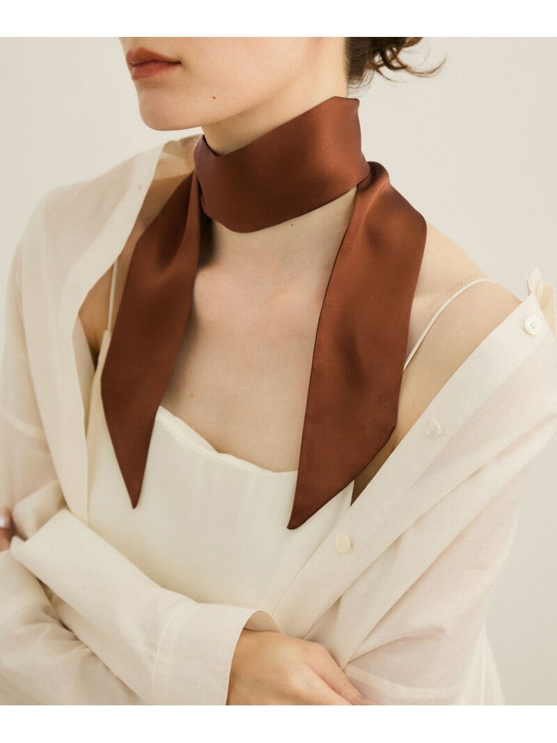 リング付き マルチWAYスカーフ ROPE' ロペ ファッション雑貨 スカーフ・バンダナ ブラウン ホワイト ブラック ブルー【送料無料】[Rakuten Fashion]