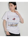 【TANGTANG for ADAM ET ROPE'】別注GASATANG LET'SGOCAR10 2KAINI ADAM ET ROPE' FEMME アダムエロペ トップス カットソー・Tシャツ ホワイト【送料無料】[Rakuten Fashion]