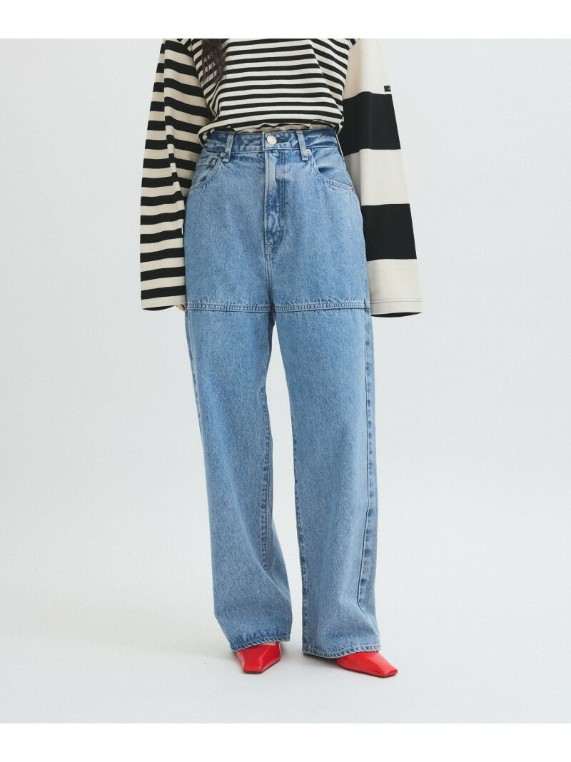 Rakuten - 【NEEDBY for ADAM ET ROPE'】別注 NINA ADAM ET ROPE' FEMME アダムエロペ パンツ ジーンズ・デニムパンツ ブルー【送料無料】[Rakuten Fashion]